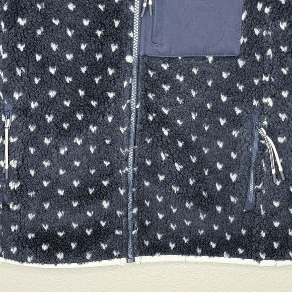 Vineyard Vines Supershep Sherpa Fleece Vest Navy Whale Print XS Coastal Prep - Picture 5 of 7